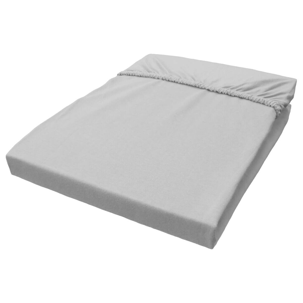 Trendline by Biberna Boxspring Spannbetttuch silber Baumwolle B/L: ca. 140x200 cm