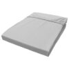 Trendline by Biberna Boxspring Spannbetttuch silber Baumwolle B/L: ca. 180x200 cm Trendline by Biberna Boxspring Spannbetttuch silber Baumwolle B/L: ca. 180x200 cm