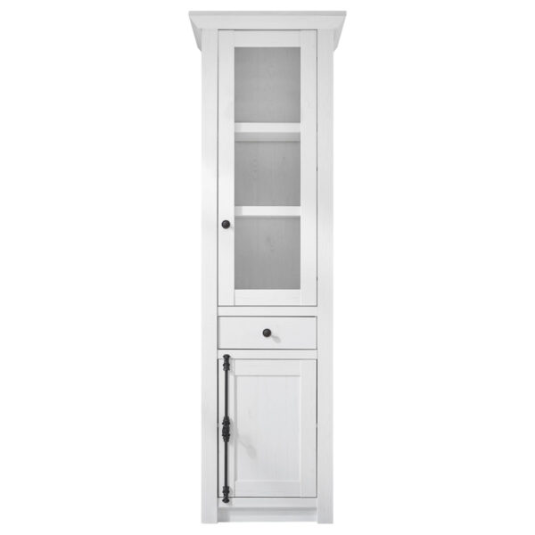 Vitrinenschrank Westerland
weiß Pinie Nachbildung B/H/T: ca. 63x207x45 cm