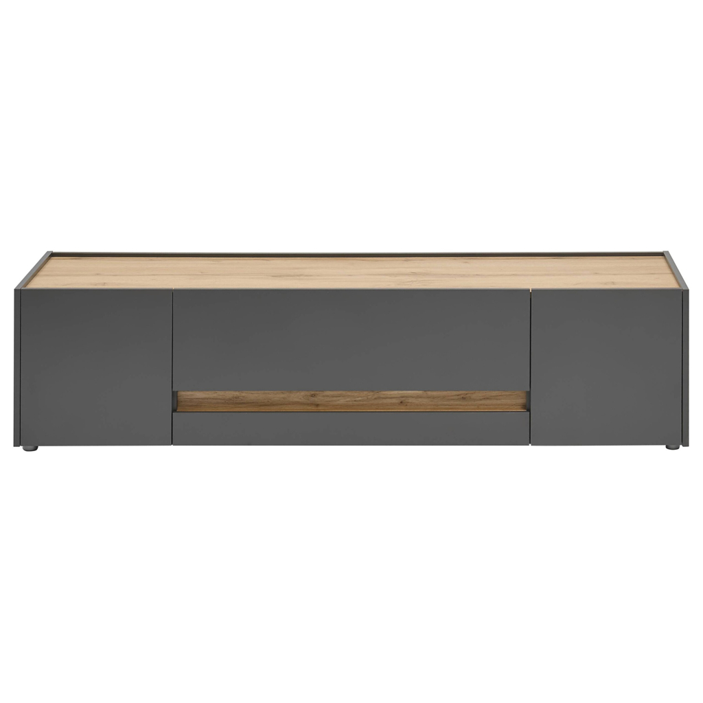 POCO TV-Lowboard City Eiche Wotan Nachbildung anthrazit B/H/T: ca. 170x40x45 cm