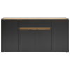 POCO Sideboard City Eiche Wotan Nachbildung anthrazit B/H/T: ca. 170x84x40 cm