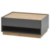 POCO Couchtisch City Eiche Wotan Nachbildung anthrazit B/H/T: ca. 90x38x60 cm
