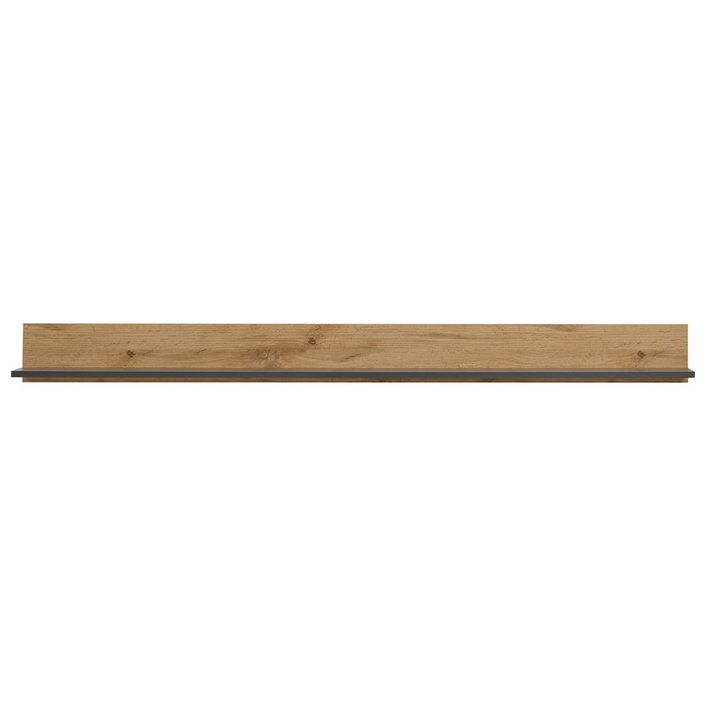 POCO Wandboard City Eiche Wotan Nachbildung anthrazit B/H/T: ca. 170x15x20 cm