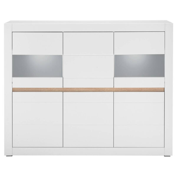 POCO Highboard Chester weiß matt B/H/T: ca. 165x132x42 cm