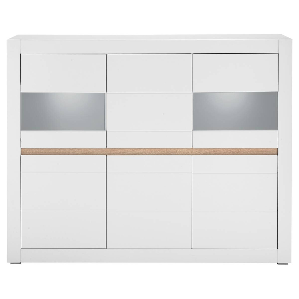 POCO Highboard Chester weiß matt B/H/T: ca. 165x132x42 cm