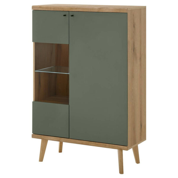 POCO Vitrine Alva Eiche Evoke Coast Nachbildung salbei B/H/T: ca. 90x134x40 cm POCO Vitrine Alva Eiche Evoke Coast Nachbildung salbei B/H/T: ca. 90x134x40 cm