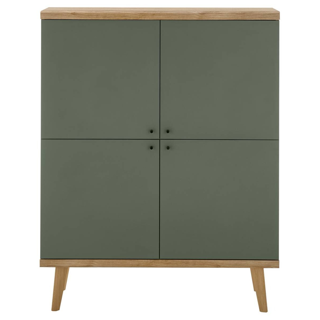 POCO Highboard Alva Eiche Evoke Coast Nachbildung salbei B/H/T: ca. 107x134x40 cm