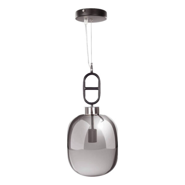 4056216559388 Kayoom Pendelleuchte Calai I 410
grau schwarz Glas Metall B/H/L: ca. 25x150x25 cm E27 1 Brennstellen