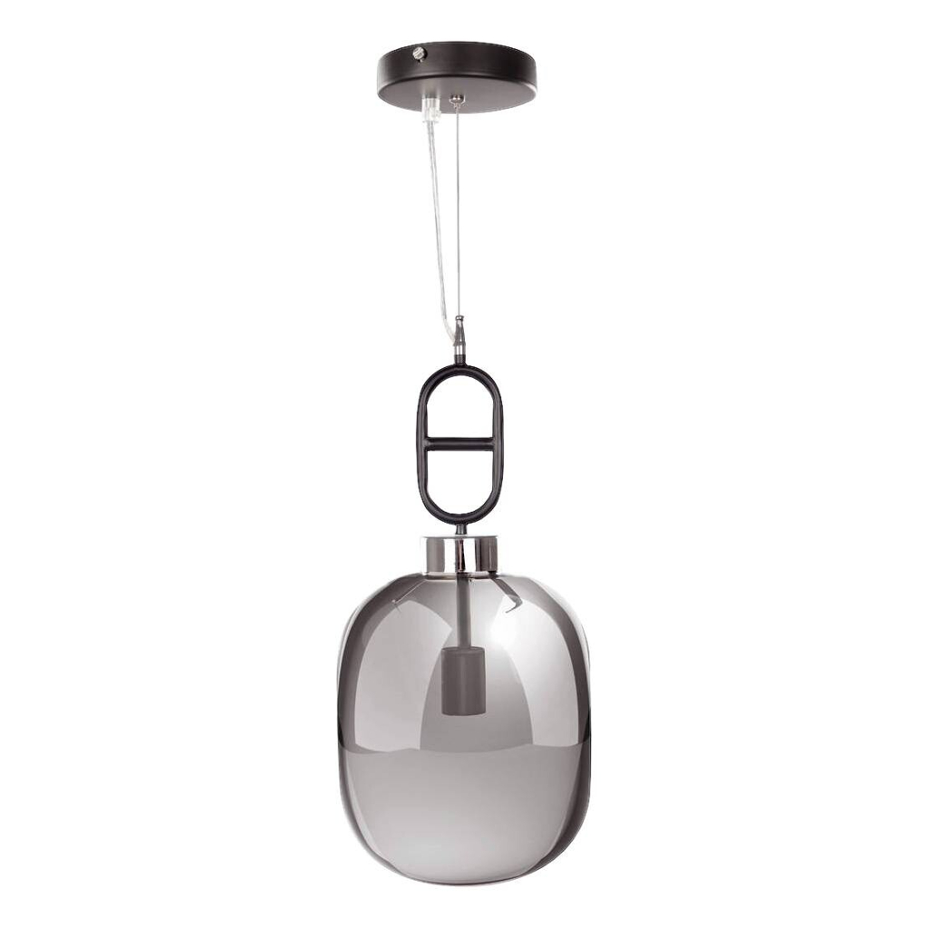 Kayoom Pendelleuchte Calai I 410
grau schwarz Glas Metall B/H/L: ca. 25x150x25 cm E27 1 Brennstellen