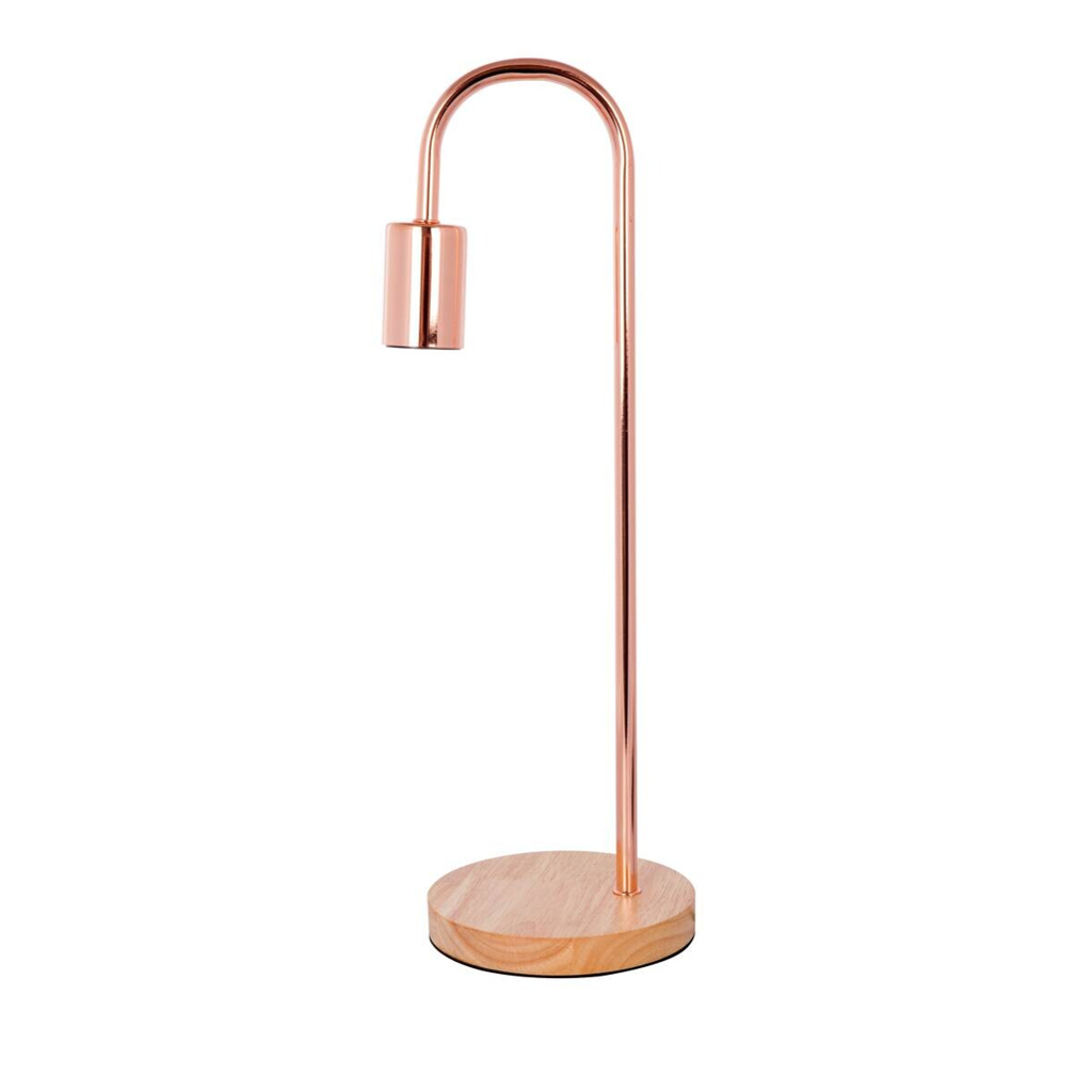 Kayoom Tischleuchte
Kupfer rosé Holz Metall B/H/L: ca. 15x47x15 cm E27 1 Brennstellen