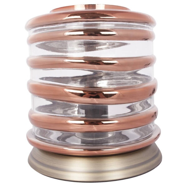 Kayoom Tischleuchte Aladin I 700
Kupfer champagner Glas Kupfer B/H/T: ca. 20x21x20 cm E27 1 Brennstellen