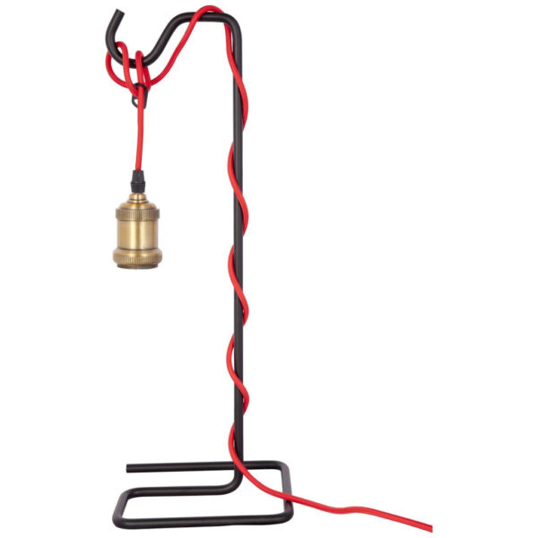 Kayoom Tischleuchte Tischleuchte_Musium 810
schwarz rot gold Eisen B/H/T: ca. 18x49x18 cm E27 1 Brennstellen