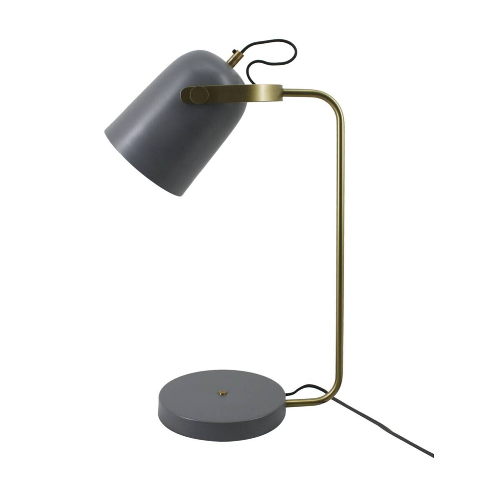 Kayoom Tischleuchte
grau Kupfer Eisen Aluminium B/H/L: ca. 20x58x29 cm E27 1 Brennstellen
