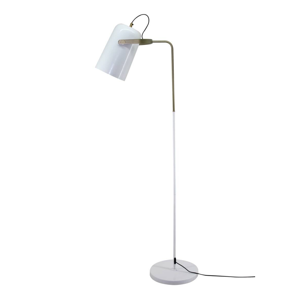 Kayoom Stehlampe
weiß Eisen Kupfer Aluminium B/H/L: ca. 30x135x54 cm E27 1 Brennstellen