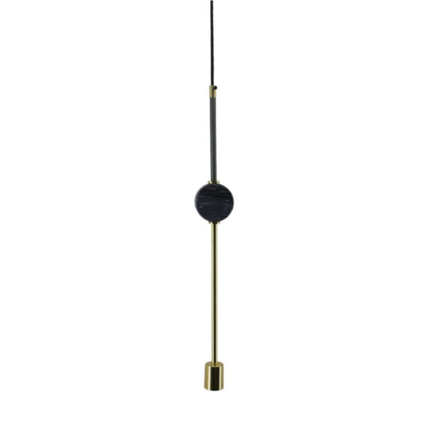 Kayoom Pendelleuchte
schwarz Marmor Kupfer Eisen B/H/L: ca. 4x65x8 cm E27 1 Brennstellen