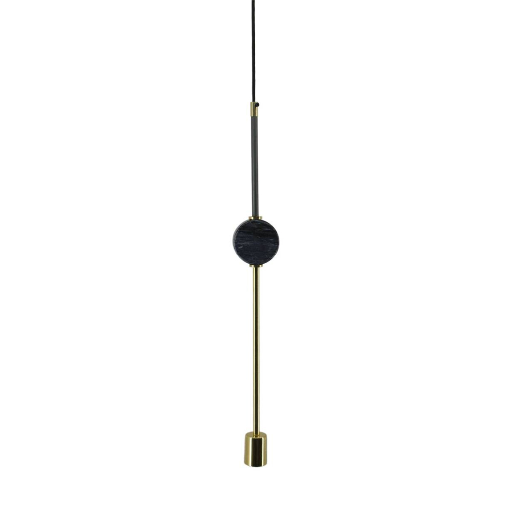 Kayoom Pendelleuchte
schwarz Marmor Kupfer Eisen B/H/L: ca. 4x65x8 cm E27 1 Brennstellen