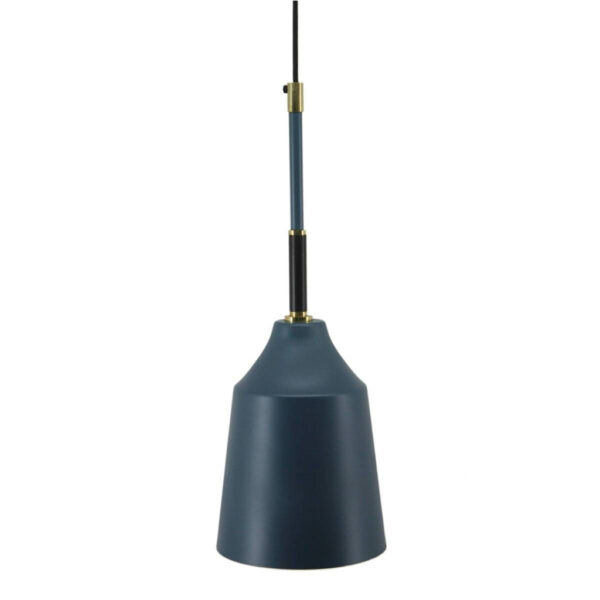 4056216613707 Kayoom Pendelleuchte Camielle 387
dunkelblau Eisen Kupfer B/H/L: ca. 4x30x4 cm E27 1 Brennstellen