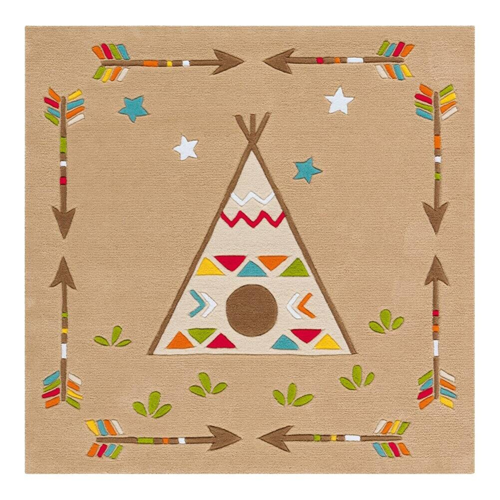 Arte Espina Kurzflorteppich Spirit Glowy 3142
mehrfarbig B/L: ca. 130×130 cm