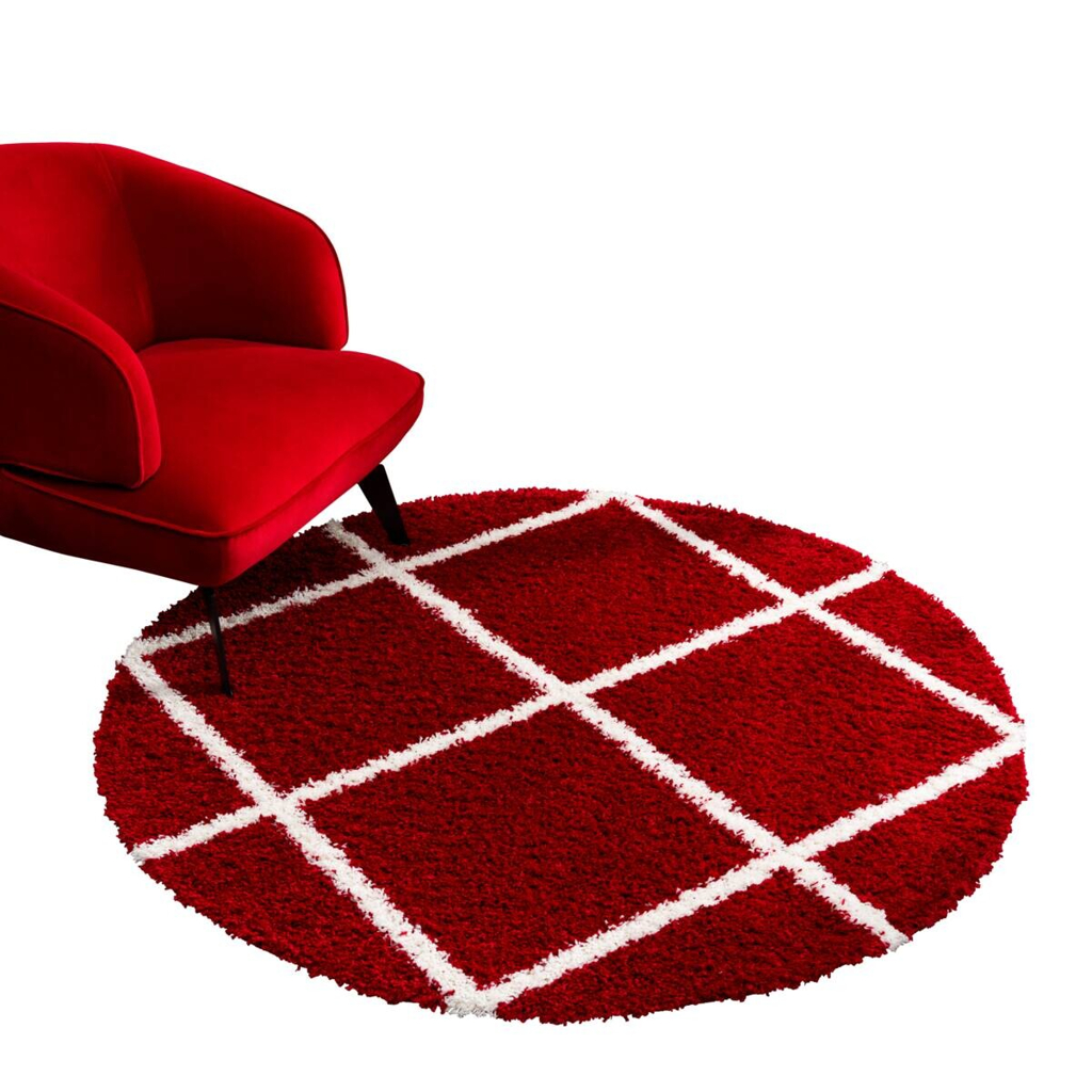 Sanat Hochflorteppich MADRID
rot D: ca. 120 cm