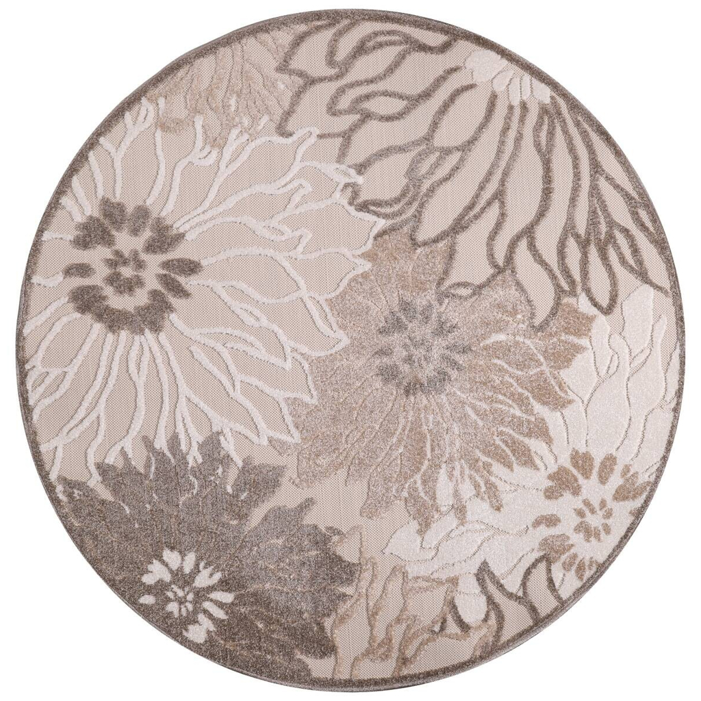 Sanat Outdoorteppich FLORAL creme D: ca. 120 cm