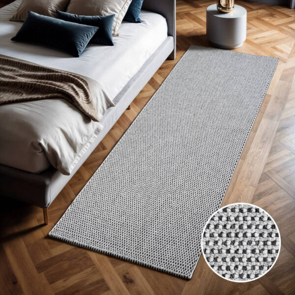 4057553049341-1 Sanat Teppich LORA PLUS
schwarz B/L: ca. 80x300 cm
