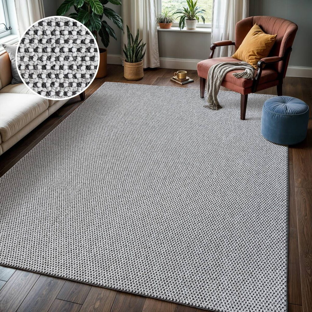 Sanat Teppich LORA PLUS
schwarz B/L: ca. 140×200 cm