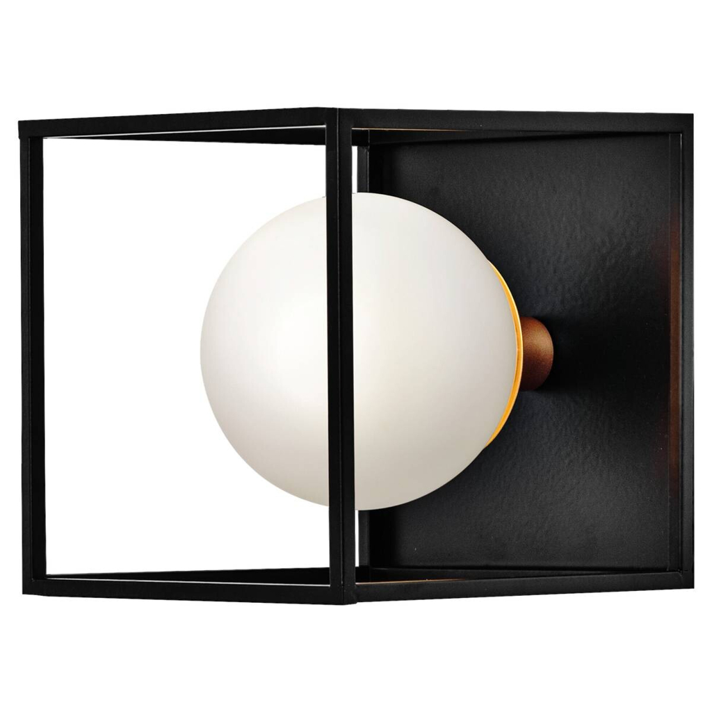 LEDVANCE Badezimmer-Wandleuchte Square
schwarz weiß Metall Glas B/H/L: ca. 15×17,5×15 cm G9