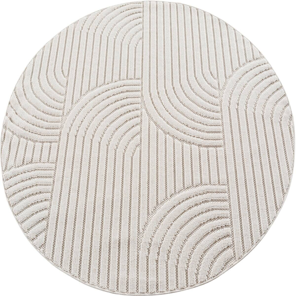 Ayyildiz Kurzflorteppich HELIX
creme B/H/L: ca. 120×0,7×120 cm
