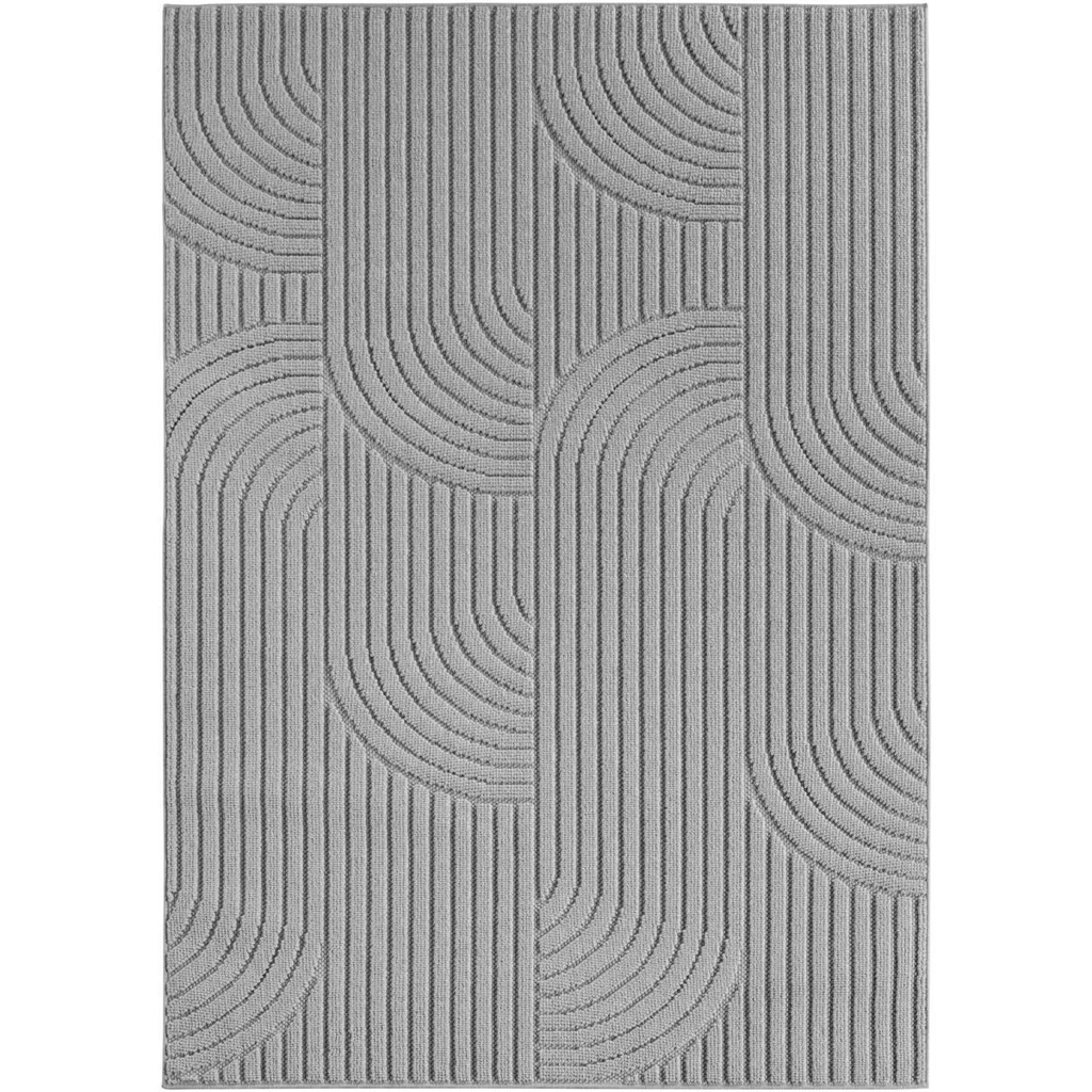 Ayyildiz Kurzflorteppich HELIX
silber B/H/L: ca. 120×0,7×170 cm
