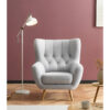 POCO Sessel hellgrau B/H/T: ca. 87x101x95 cm