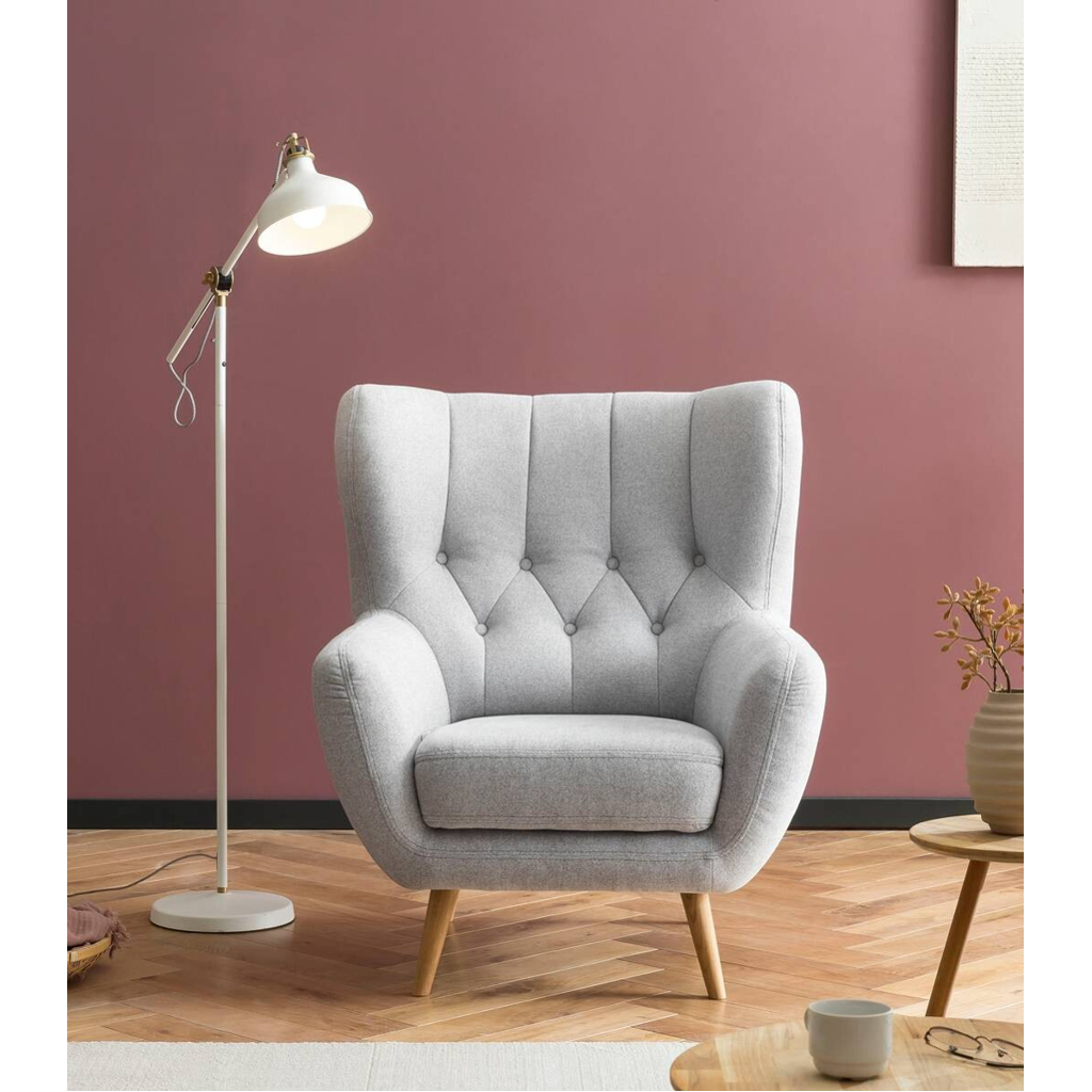 POCO Sessel hellgrau B/H/T: ca. 87x101x95 cm