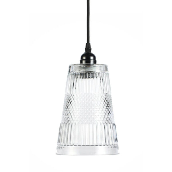 Kayoom Pendelleuchte
schwarz transparent Glas B/H/L: ca. 14,5x25x14,5 cm E27 1 Brennstellen