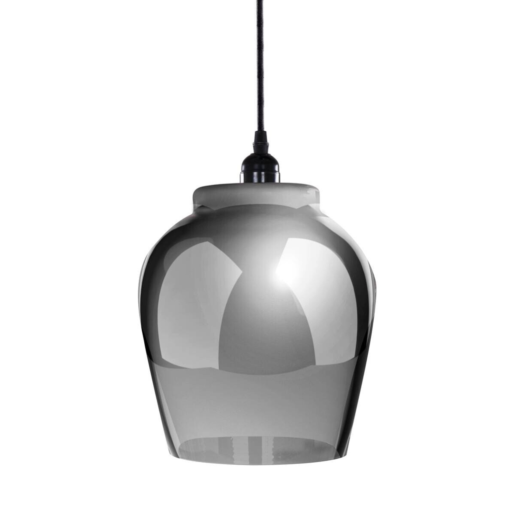 Kayoom Pendelleuchte
grau schwarz Glas B/H/L: ca. 22x29x22 cm E27 1 Brennstellen