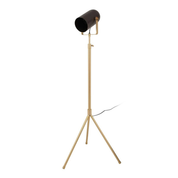 Kayoom Stehlampe
gold schwarz Messing Stahl Eisen B/H/L: ca. 53x163x27 cm E27 1 Brennstellen