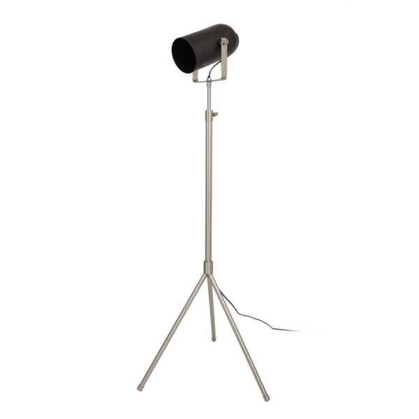 Kayoom Stehlampe
schwarz silber Stahl Messing Eisen B/H/L: ca. 53x163x27 cm E27 1 Brennstellen