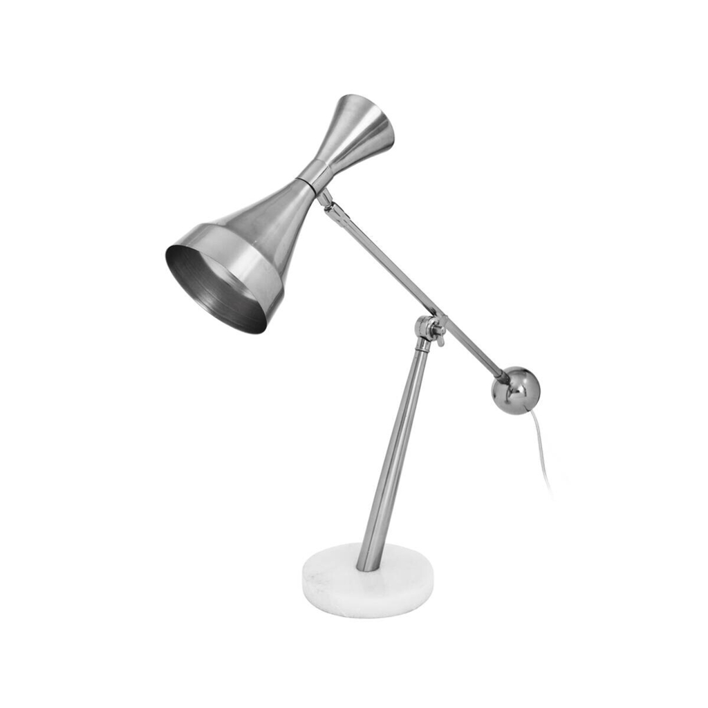 Kayoom Tischleuchte
silber Eisen Marmor Aluminium B/H/L: ca. 23x65x50 cm E27 1 Brennstellen