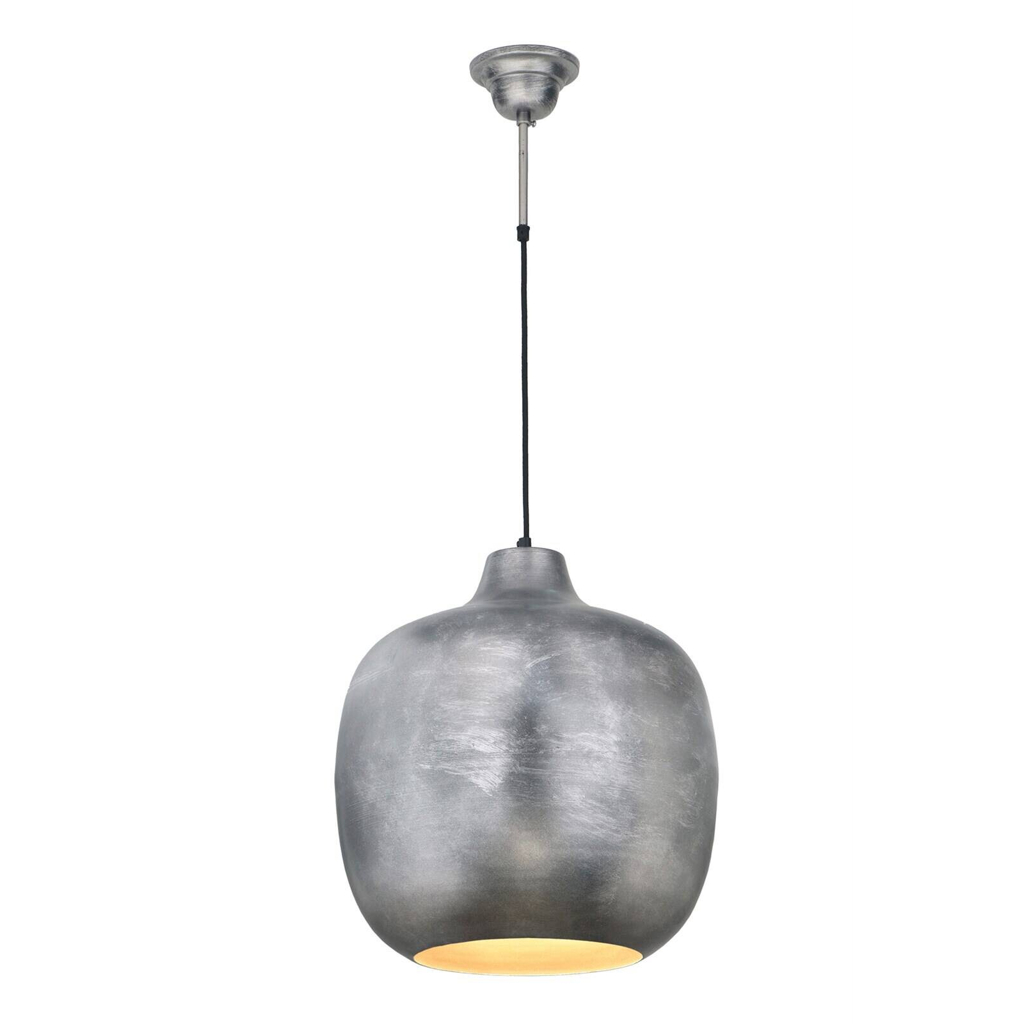 Kayoom Pendelleuchte
silber Eisen B/H/L: ca. 40,5x43x40,5 cm E27 1 Brennstellen