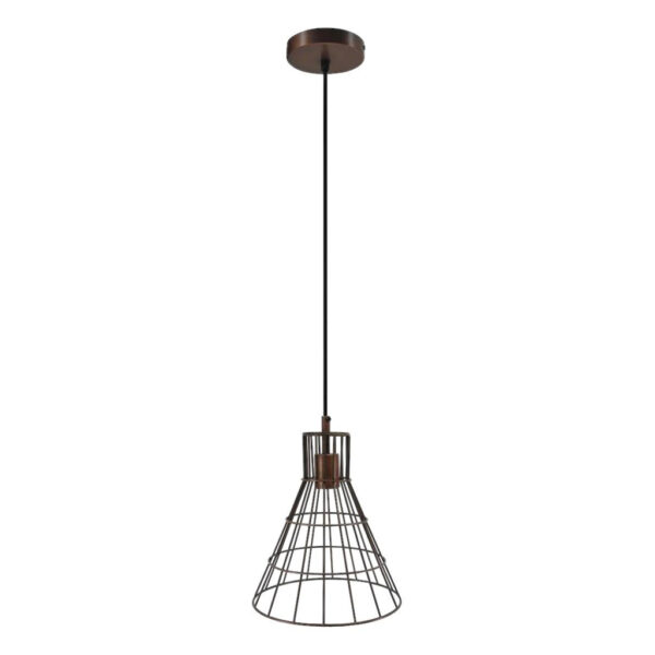 4063074902683 Kayoom Pendelleuchte Bellatrix
Kupfer Eisen H: ca. 31 cm E27 1 Brennstellen
