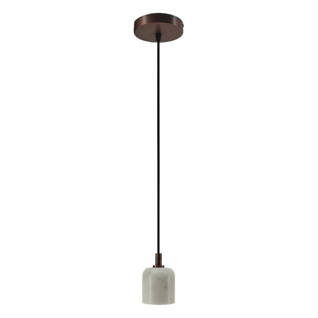 Kayoom Pendelleuchte Sigma I
weiß Marmor Eisen B/H/L: ca. 10,5x36x10,5 cm E27 2 Brennstellen
