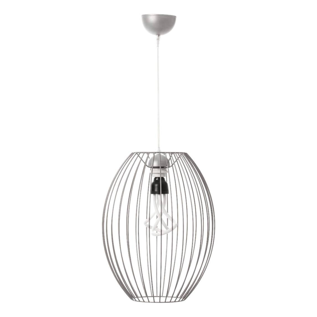 Kayoom Pendelleuchte Olivia 110
silber Eisen B/H/L: ca. 32x41x32 cm E27 1 Brennstellen