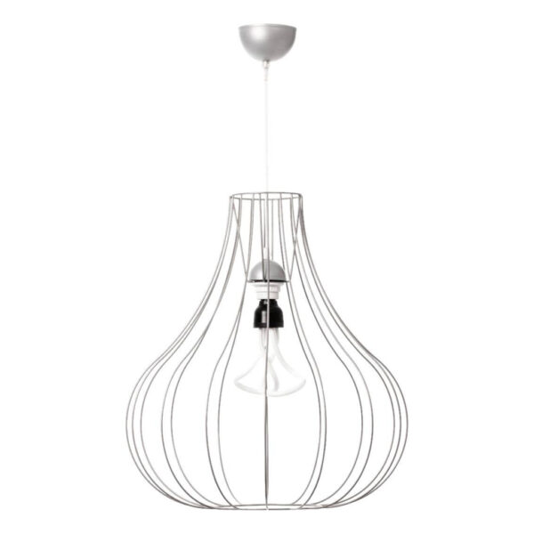 Kayoom Pendelleuchte Leonie 110
silber Polypropylen B/T/L: ca. 47x47x50 cm E27 1 Brennstellen