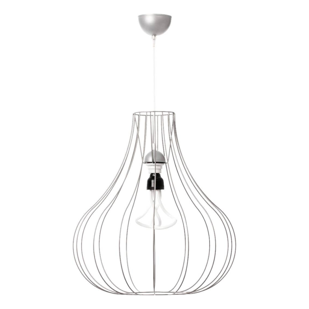 Kayoom Pendelleuchte Leonie 110
silber Polypropylen B/T/L: ca. 47x47x50 cm E27 1 Brennstellen