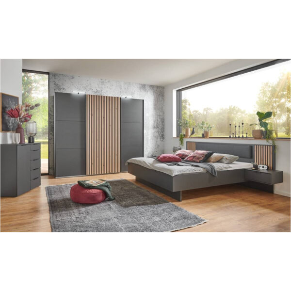 POCO Schwebetürenschrank Ancona Graphit Artisan Nachbildung B/H/T: ca. 250x216x65 cm POCO Schwebetürenschrank Ancona Graphit Artisan Nachbildung B/H/T: ca. 250x216x65 cm