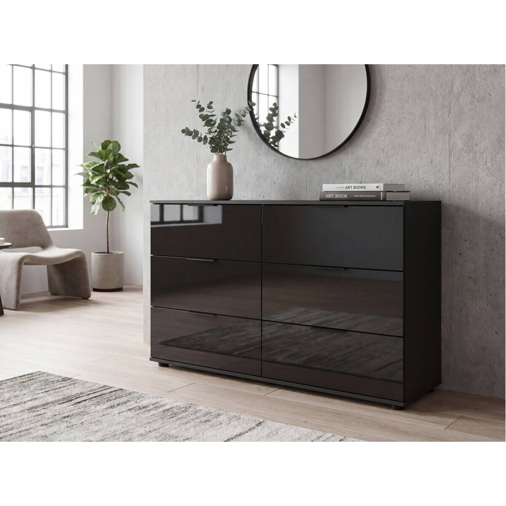 POCO Schubkastenkommode Saigon Graphit B/H/T: ca. 130x83x41 cm