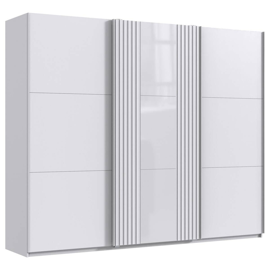 POCO Schwebetürenschrank Atlanta weiß B/H/T: ca. 250x216x65 cm