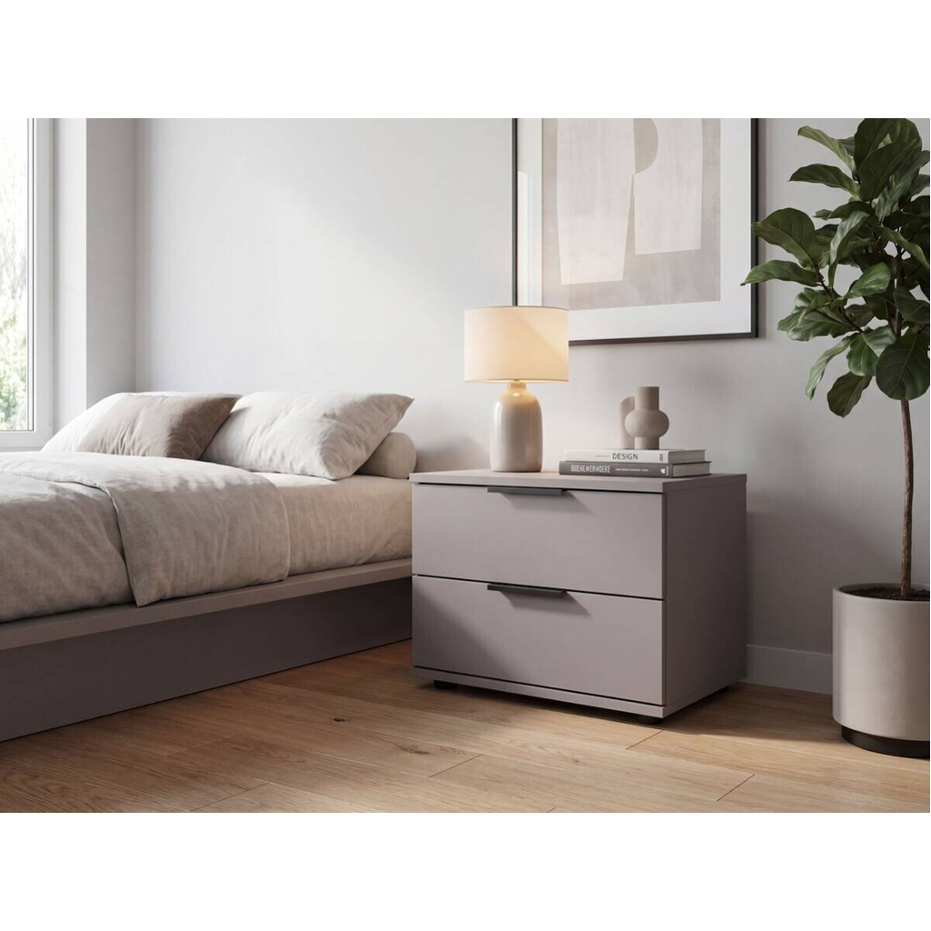 POCO Nachtkonsole Easy Plus Sahara grau B/H/T: ca. 52x40x38 cm