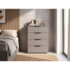 POCO Nachtkonsole Easy Plus Sahara grau B/H/T: ca. 52x74x38 cm