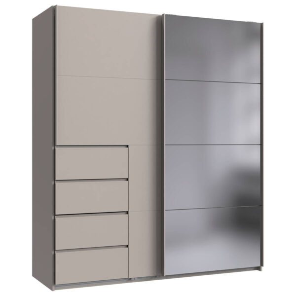 POCO Schwebetürenschrank Bali Kaschmir B/H/T: ca. 180x208x64 cm