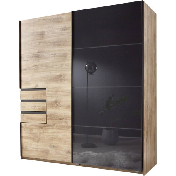 POCO Schwebetürenschrank Oldenburg Eiche Artisan Nachbildung B/H/T: ca. 180x198x65 cm