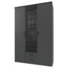 POCO Kleiderschrank Soest Graphit schwarz B/H/T: ca. 135x199x58 cm